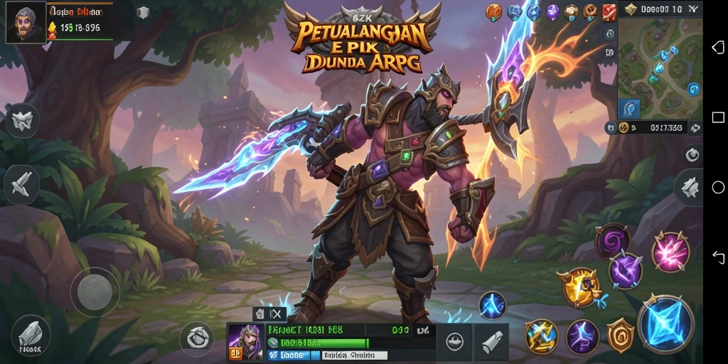 Tampilan gameplay seru di dunia petualangan ARPG 8ZK.