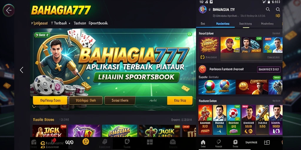 Tampilan screenshot BAHAGIA777 menunjukkan antarmuka taruhan yang menarik.