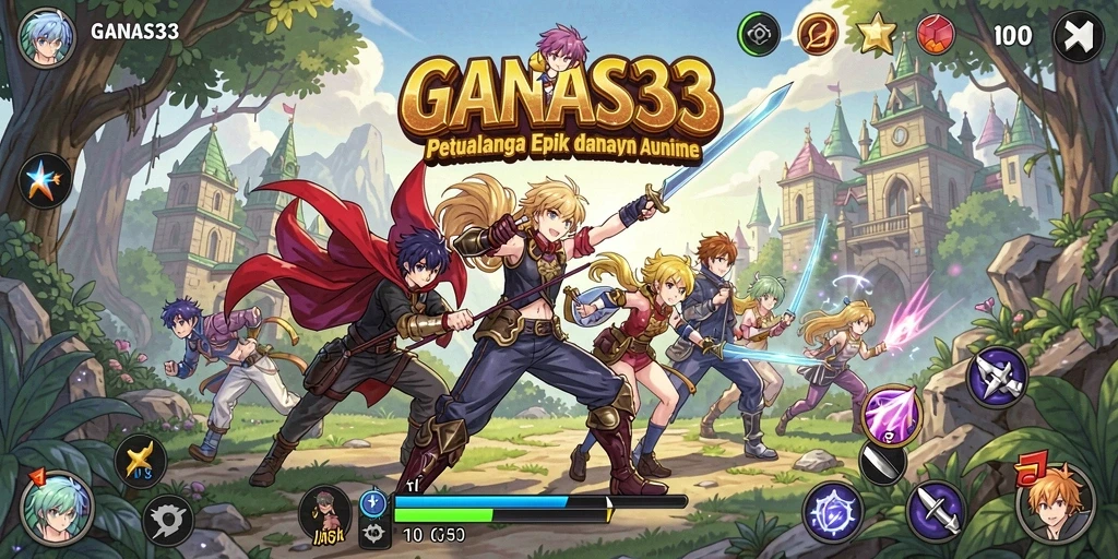 Tangkapan layar dari gameplay epik di GANAS33.