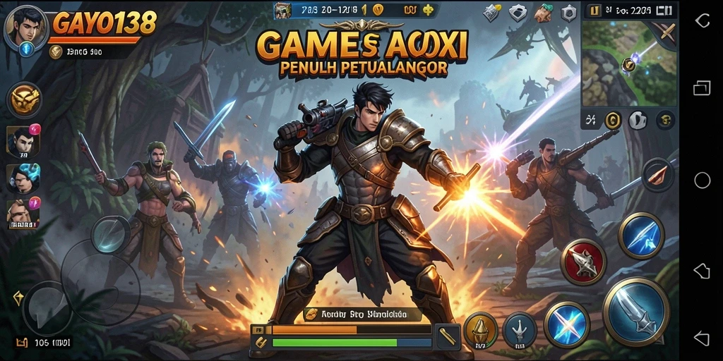 Screenshot menampilkan aksi menegangkan dalam GAYO138.