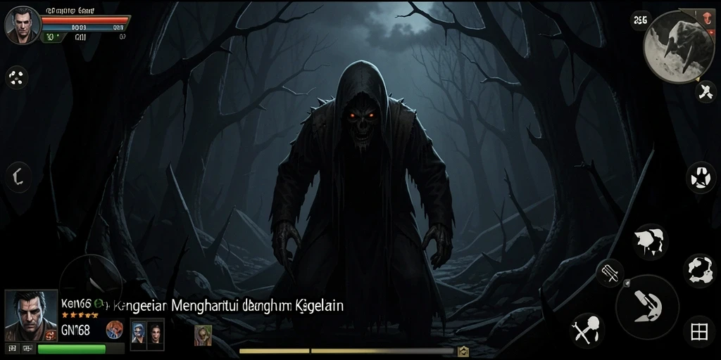 Tampilan gameplay menakutkan dan suasana mencekam di GN168.