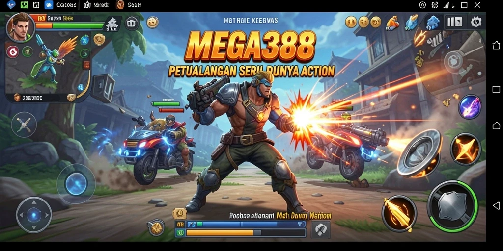 Tampilan gameplay seru dari MEGA388 yang mendebarkan.