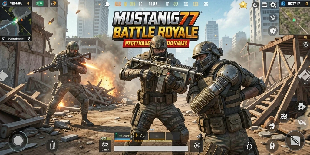 Tampilan seru dari pertempuran intens di MUSTANG77.