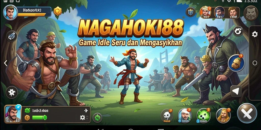 Screenshot game NAGAHOKI88 menampilkan gameplay Idle yang memukau.
