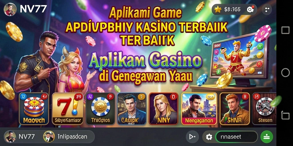 Tampilan gameplay Kasino NV77 yang menarik dan seru saat dimainkan.