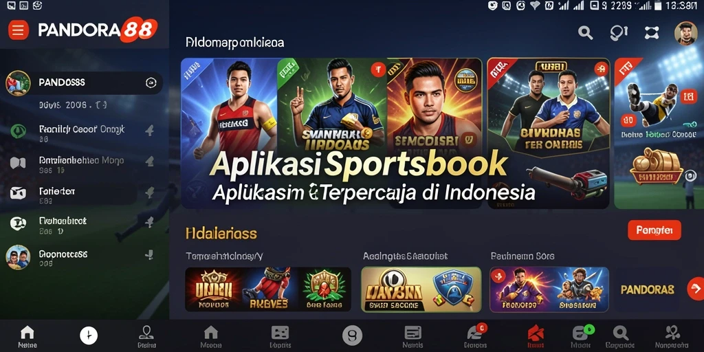 Tampilan utama PANDORA88 menunjukkan berbagai olahraga untuk taruhan.