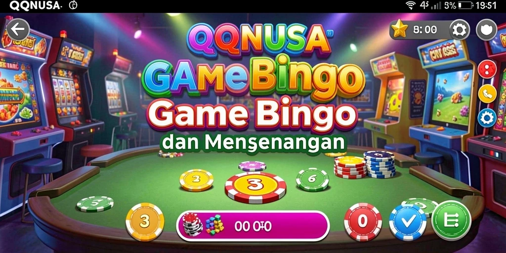 Screenshot gameplay QQNUSA yang menunjukkan keseruan bermain Bingo.
