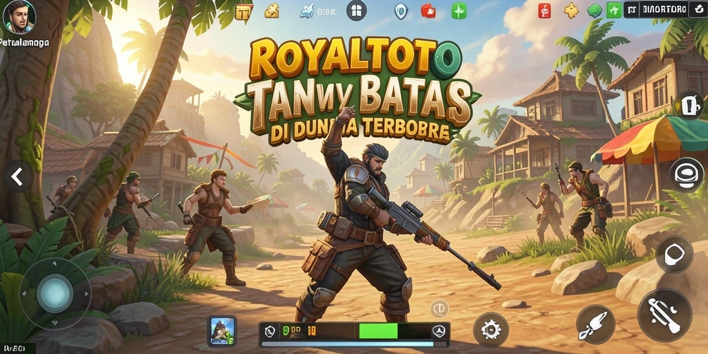 Tangkapan layar gameplay ROYALTOTO yang menunjukkan dunia terbuka yang luas.