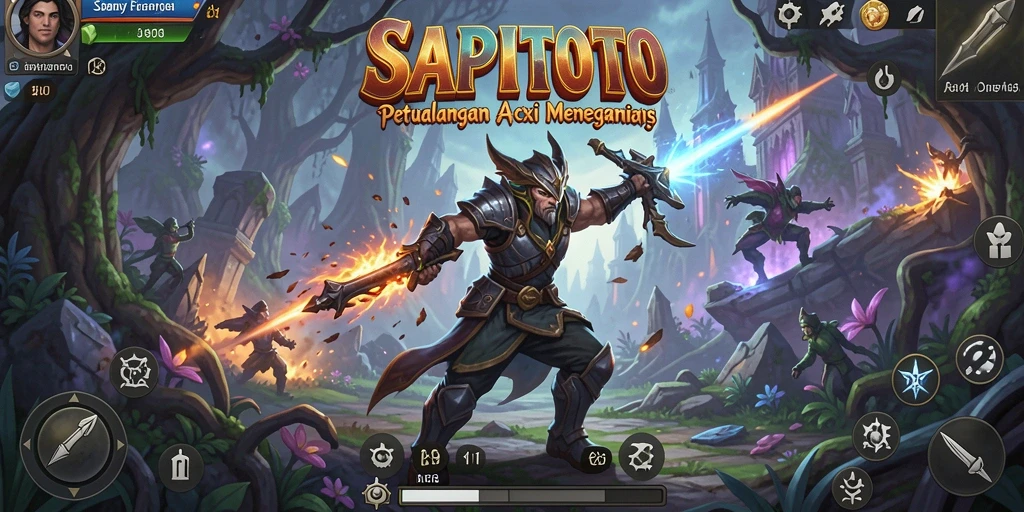 Tampilan aksion menarik dalam game ARPG SAPITOTO.