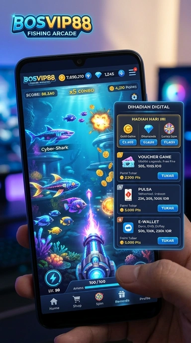 Tampilan antarmuka pengguna bosvip88 yang intuitif.